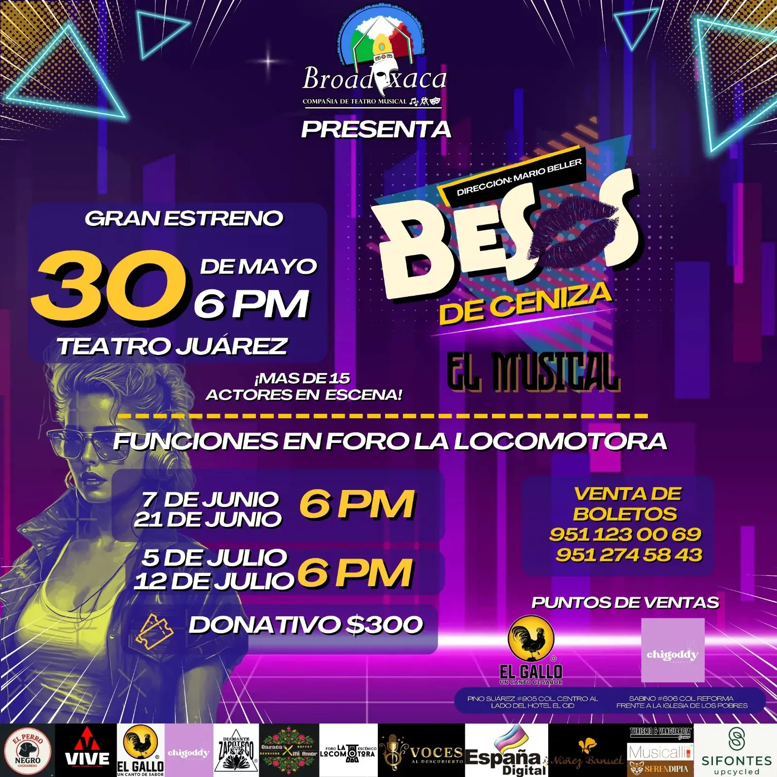 BESOS DE CENIZA EL MUSICAL
