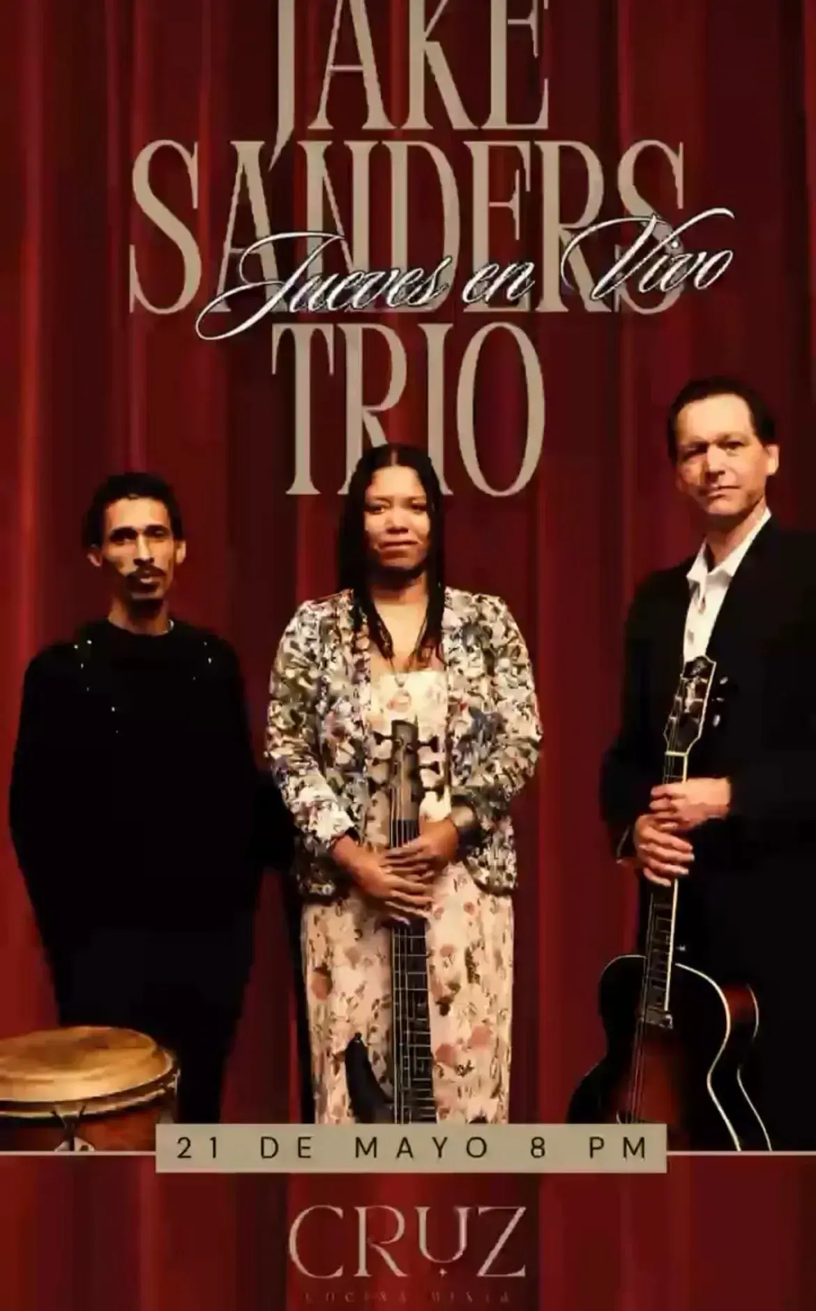 Flyer del evento: Jake Sanders Jueves en Vivo Trio