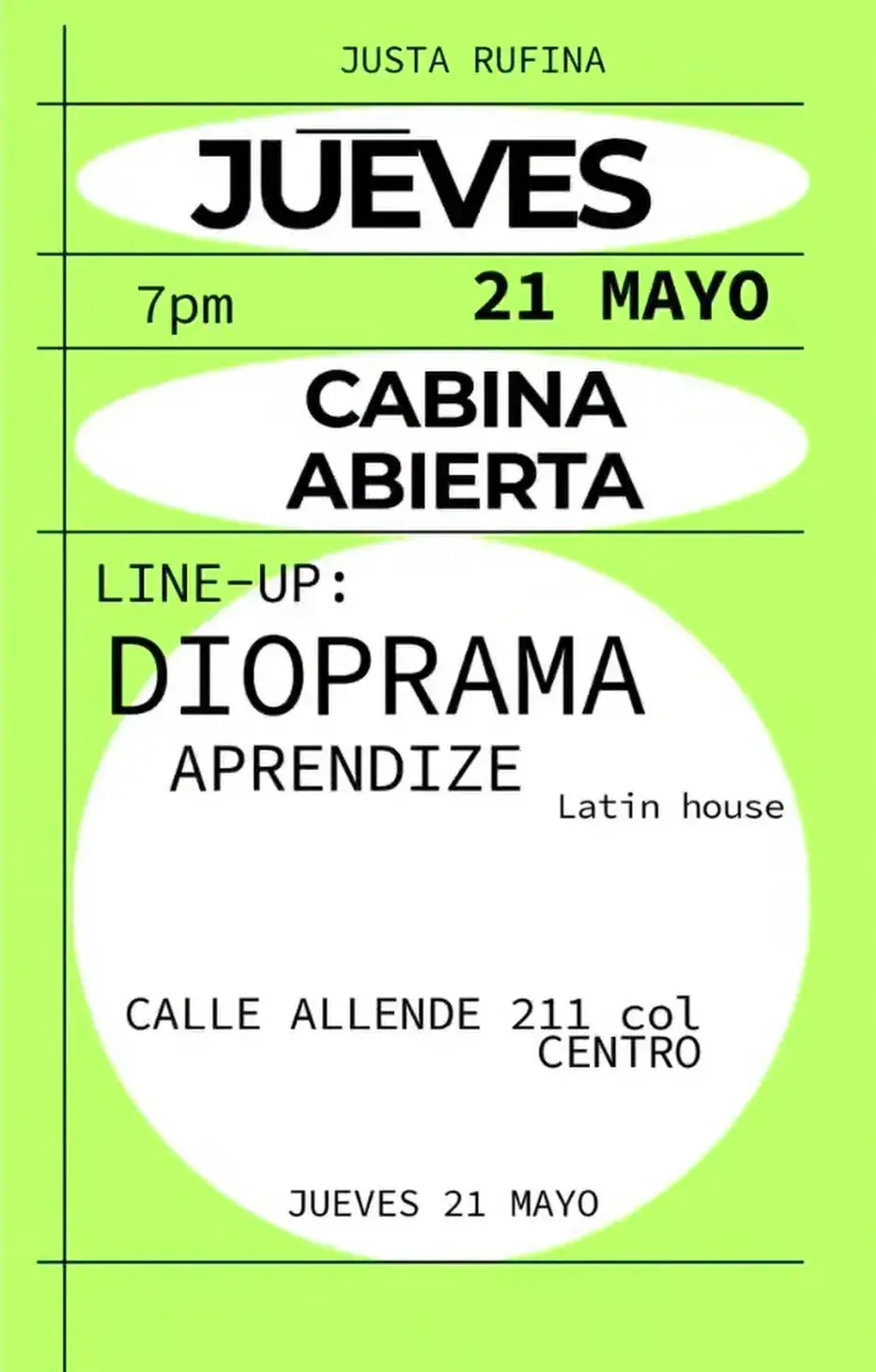 Flyer del evento: Cabina Abierta
