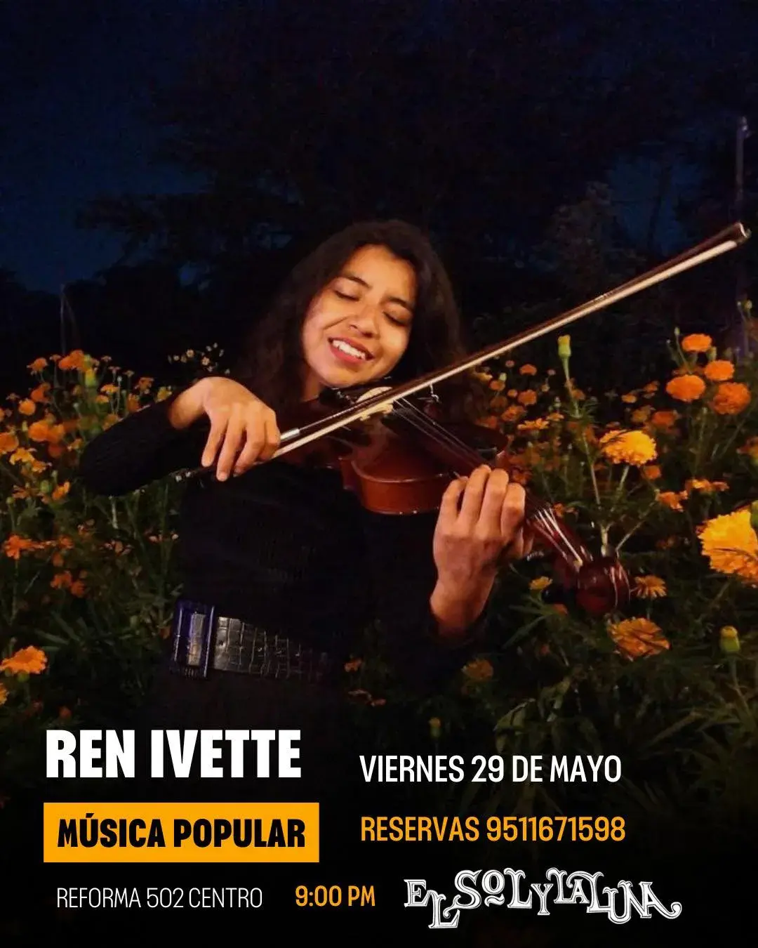 Flyer del evento: Ren Ivette - Música Popular