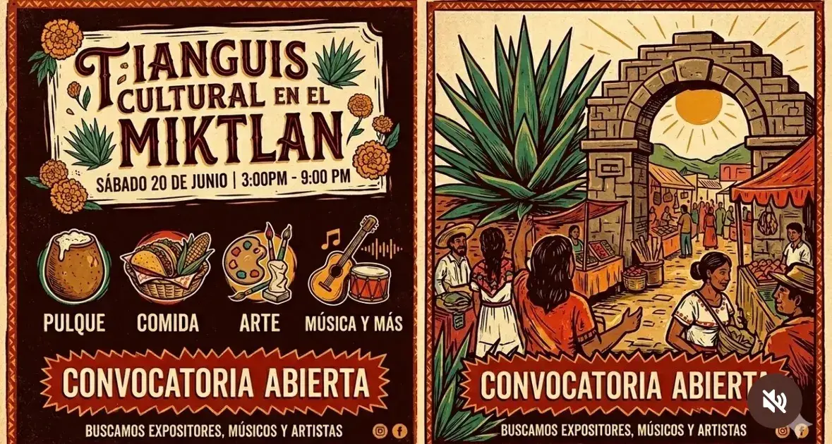 Flyer del evento: Cultural Market in Miktlan