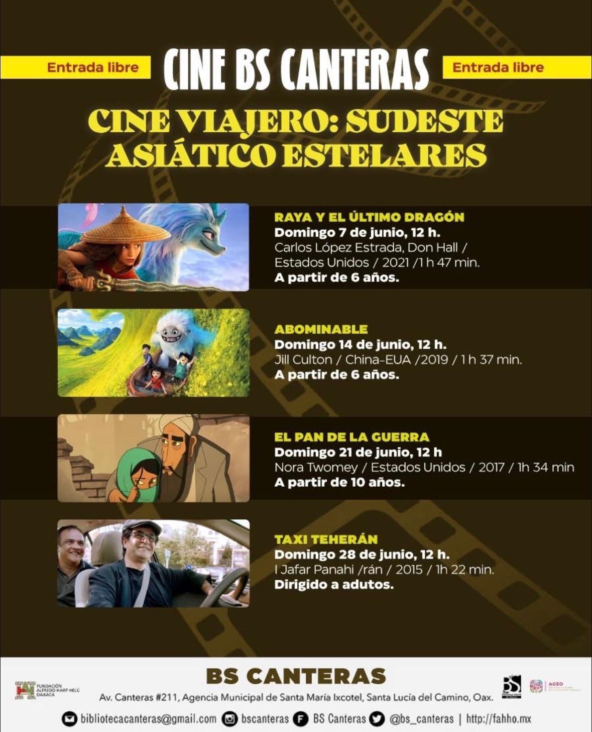 CINE BS CANTERAS | CINE VIAJERO: SUDESTE ASIÁTICO ESTELARES