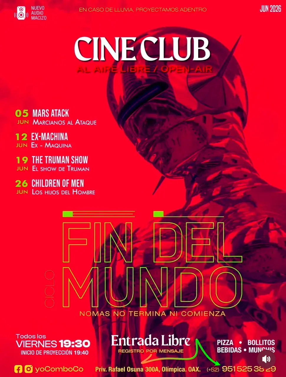 Flyer del evento: Cinema Club: End of the World Cycle
