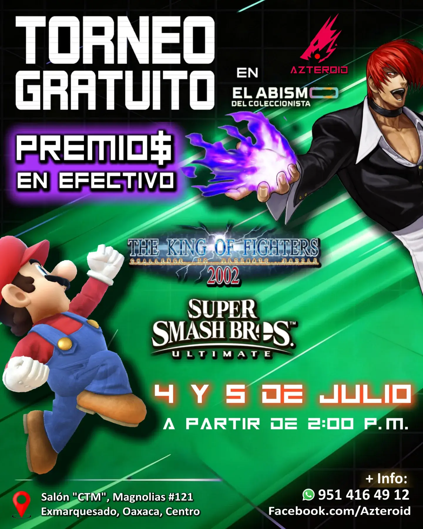 Torneo Gratuito The King of Fighters 2002 y Super Smash Bros. Ultimate