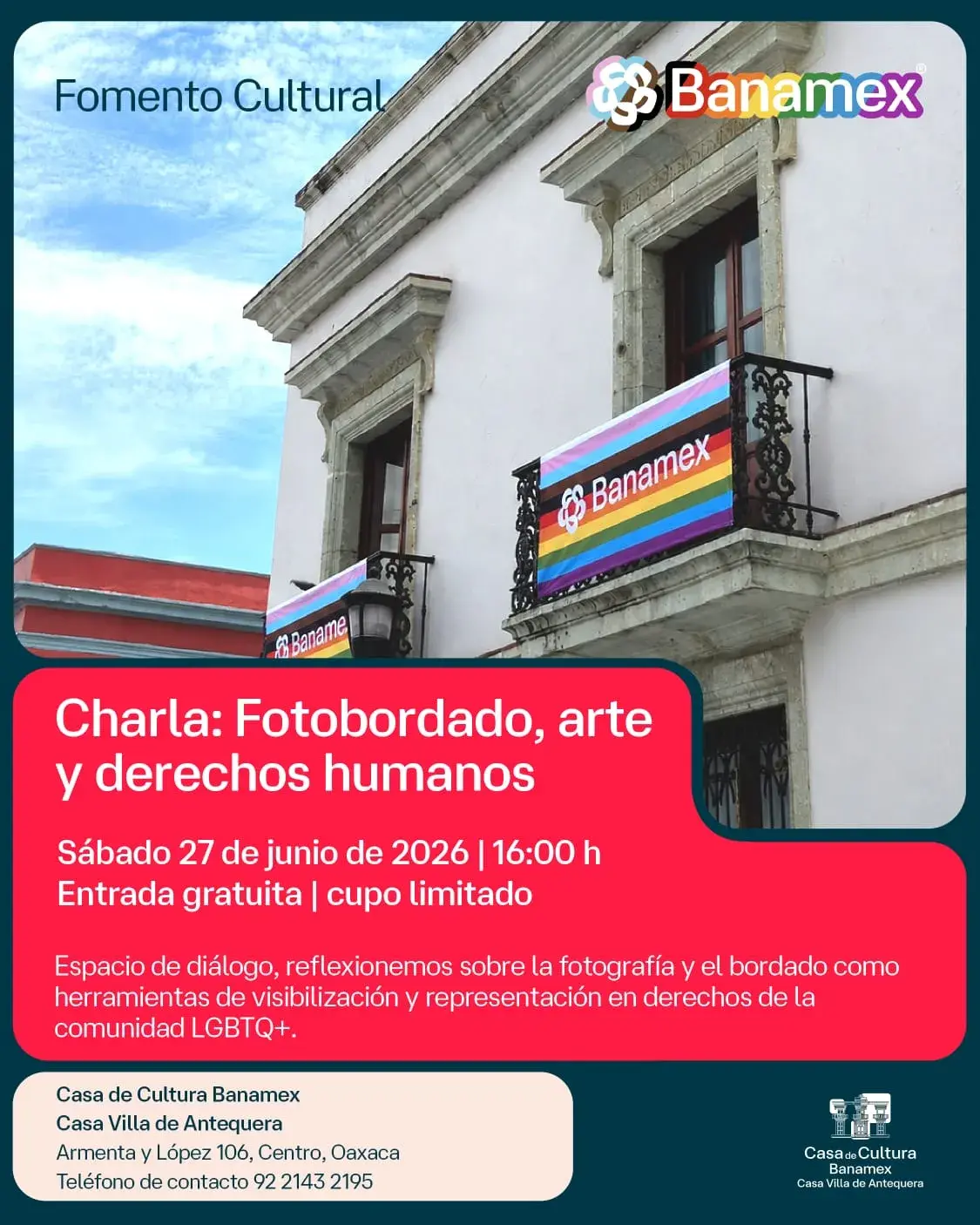 Charla: Fotobordado, arte y derechos humanos