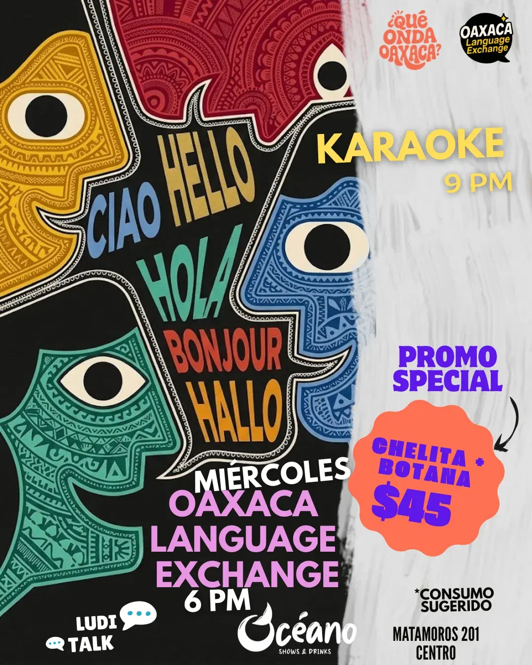 Oaxaca Language Exchange y Karaoke