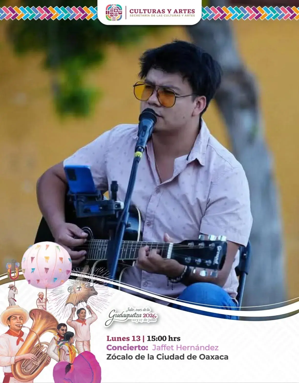 Flyer del evento: Concierto: Jaffet Hernández