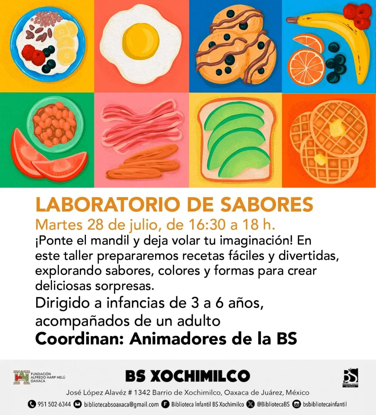 Flyer del evento: Laboratorio de Sabores