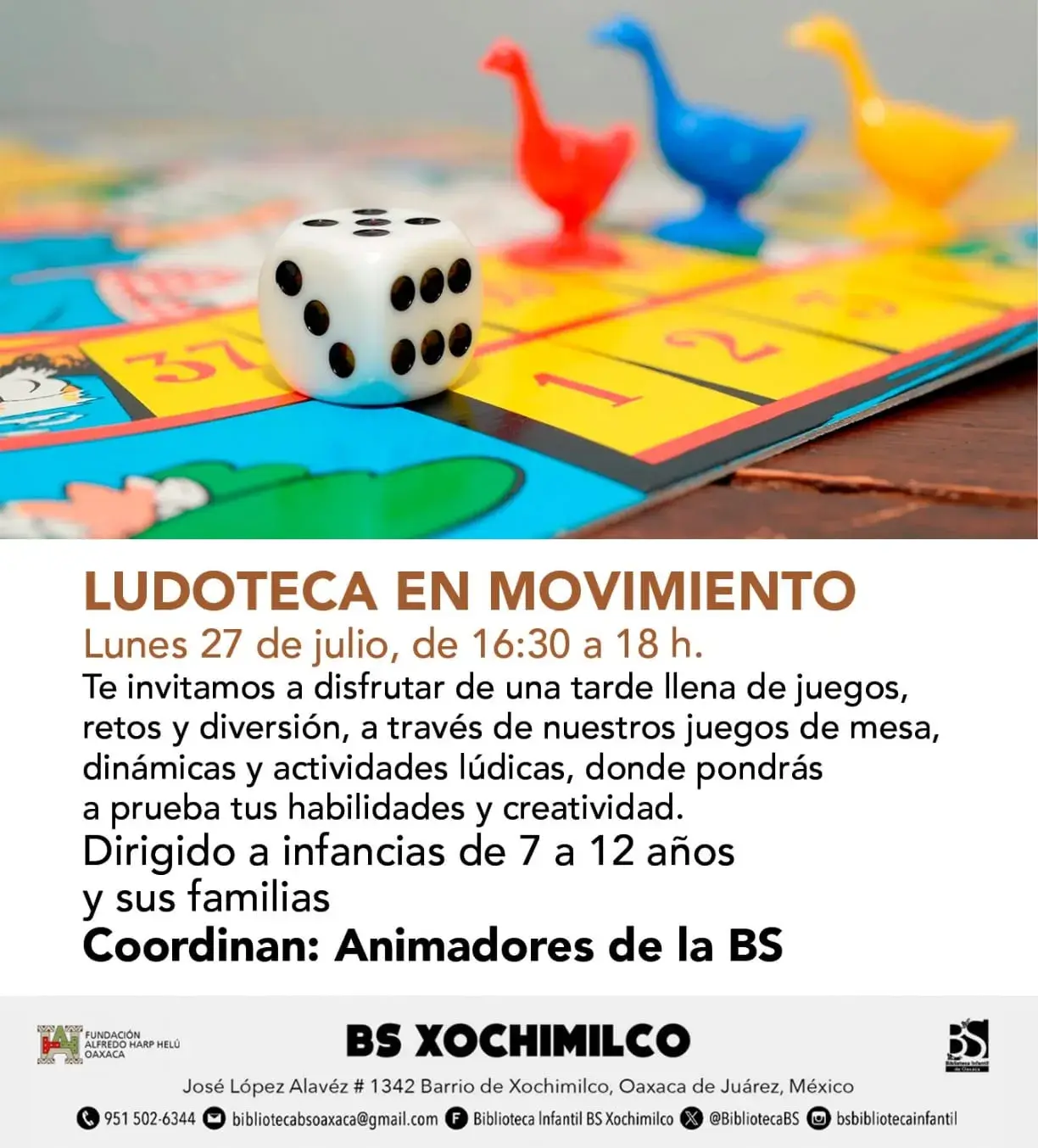 Flyer del evento: Ludoteca en Movimiento