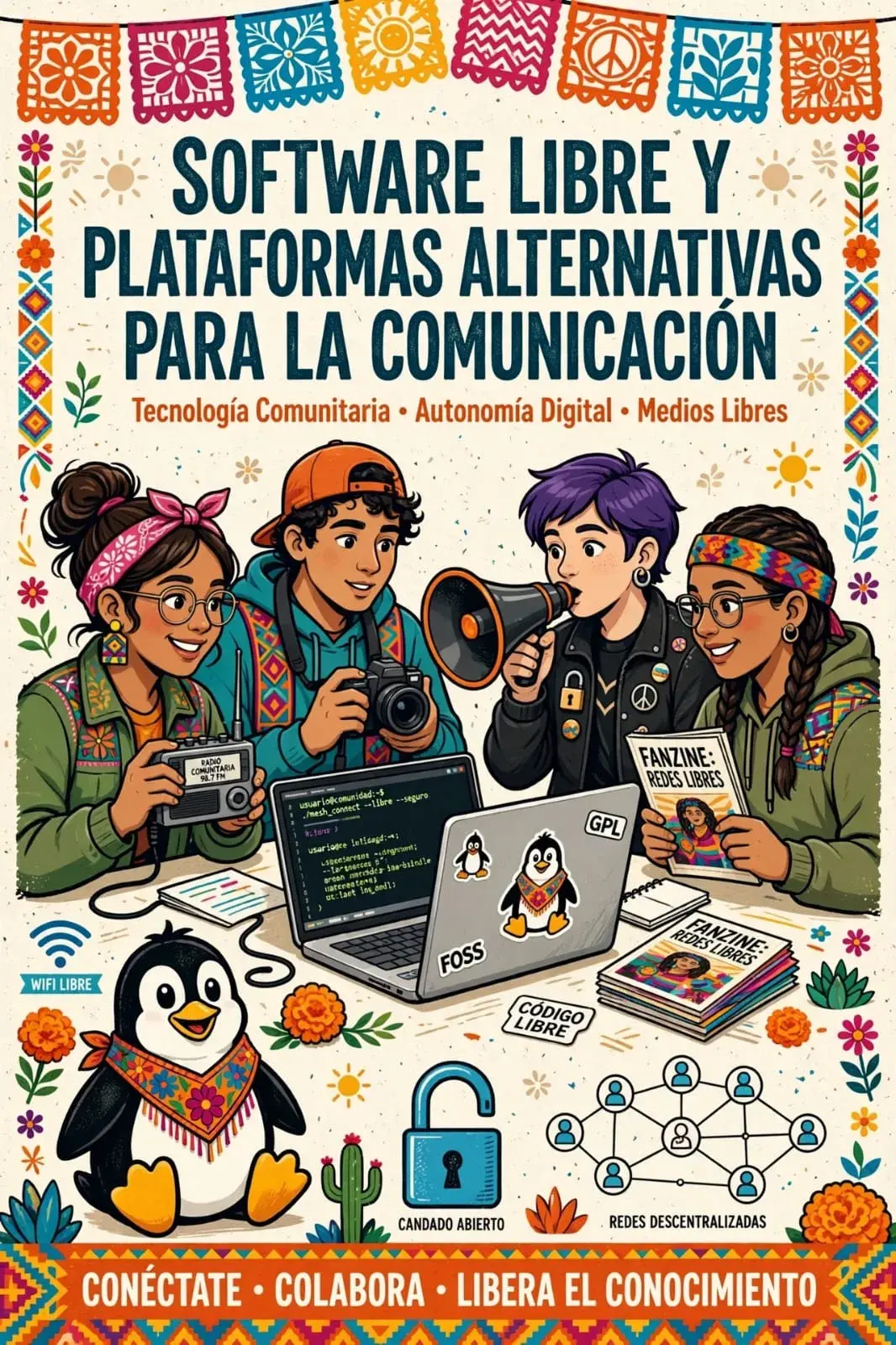 "La descolonización de la tecnología a través del software libre  y el uso de sistemas alternativos de comunicación"