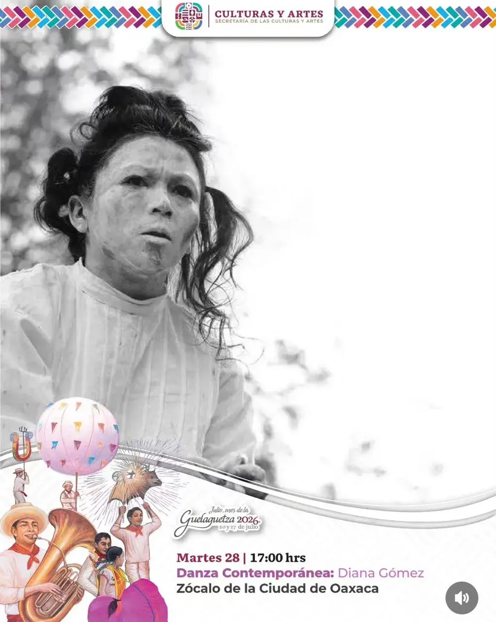 Flyer del evento: Danza Contemporánea: Diana Gómez