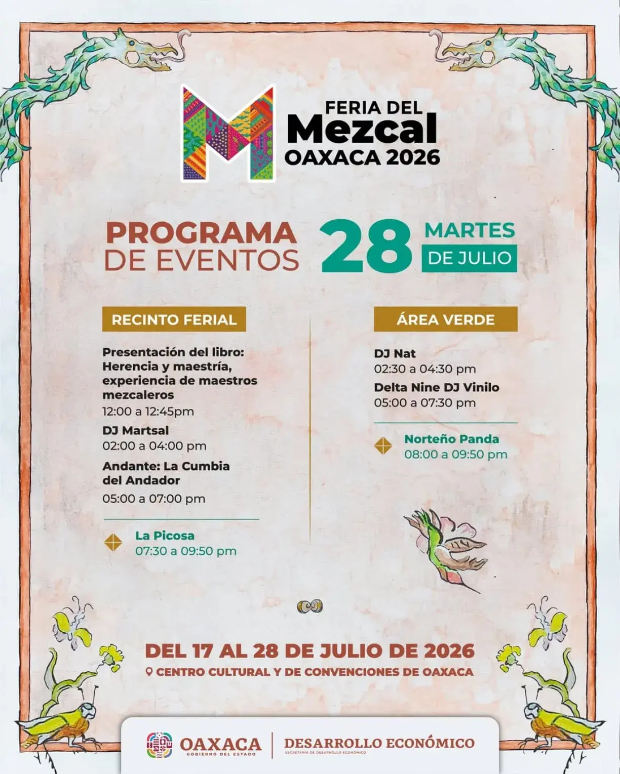 Flyer del evento: Feria del Mezcal Oaxaca 2026