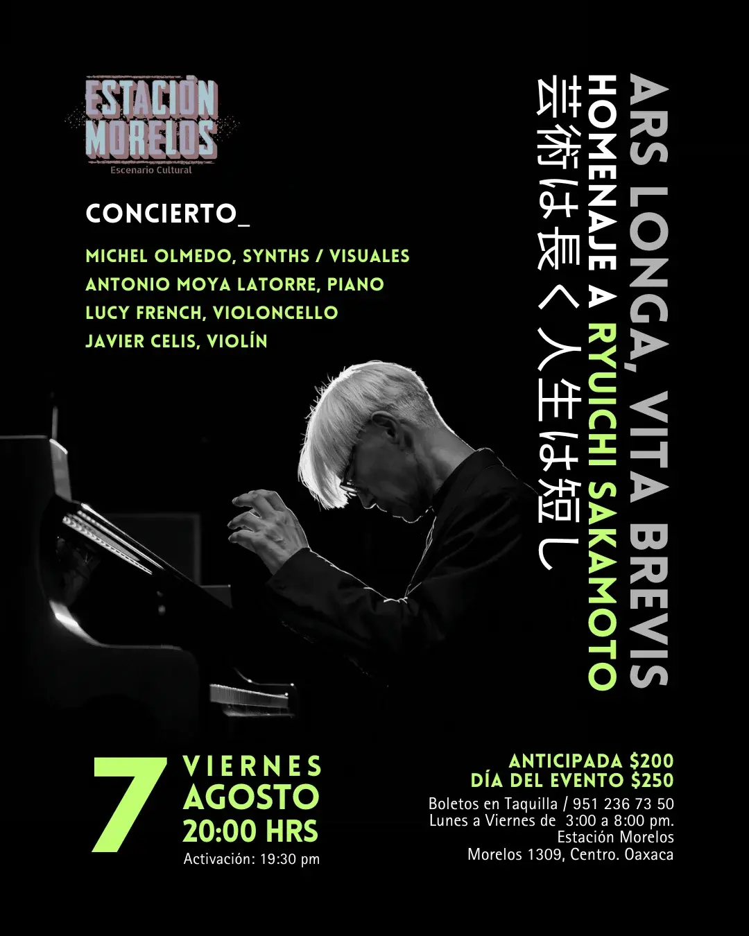 ARS LONGA, VITA BREVIS / HOMENAJE A RYUICHI SAKAMOTO