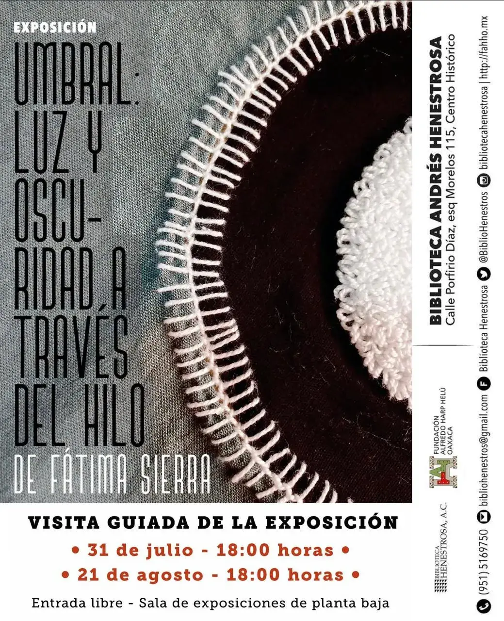 UMBRAL: LUZ Y OSCURIDAD A TRAVÉS DEL HILO DE FÁTIMA SIERRA