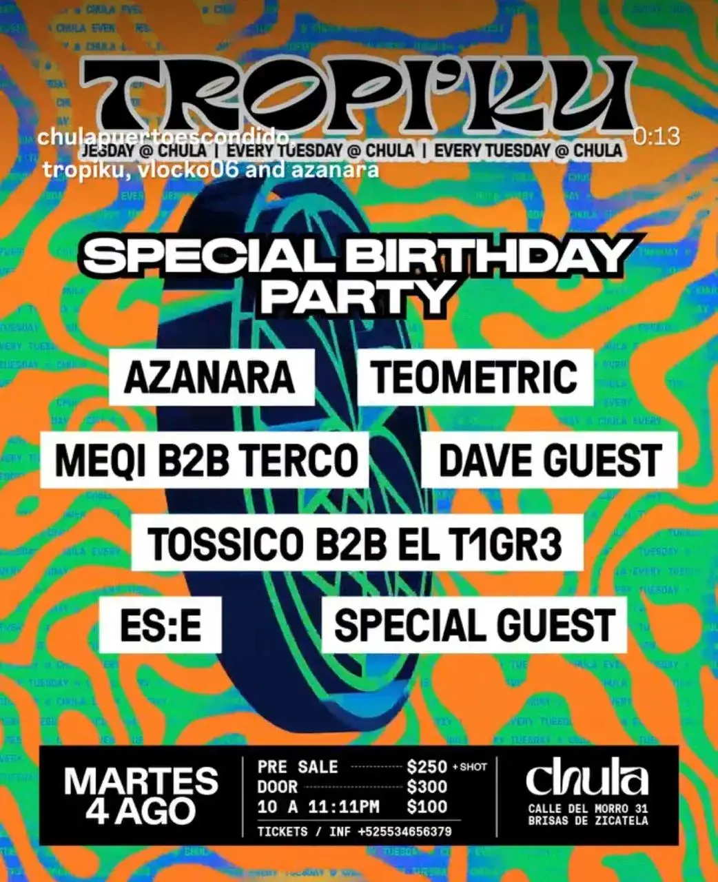 Flyer del evento: Tropiku: Special Birthday Party