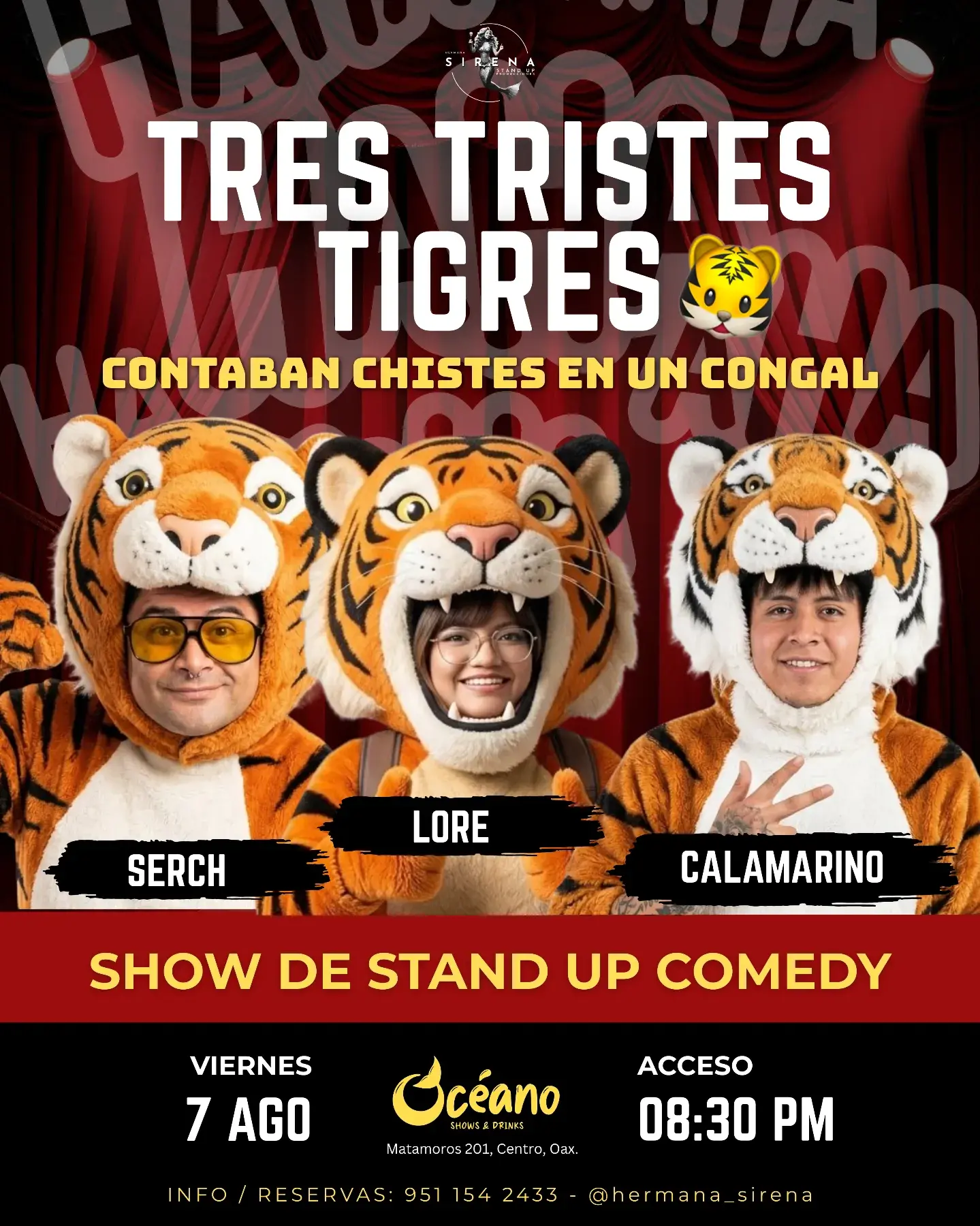 TRES TRISTES TIGRES CONTABAN CHISTES EN UN CONGAL