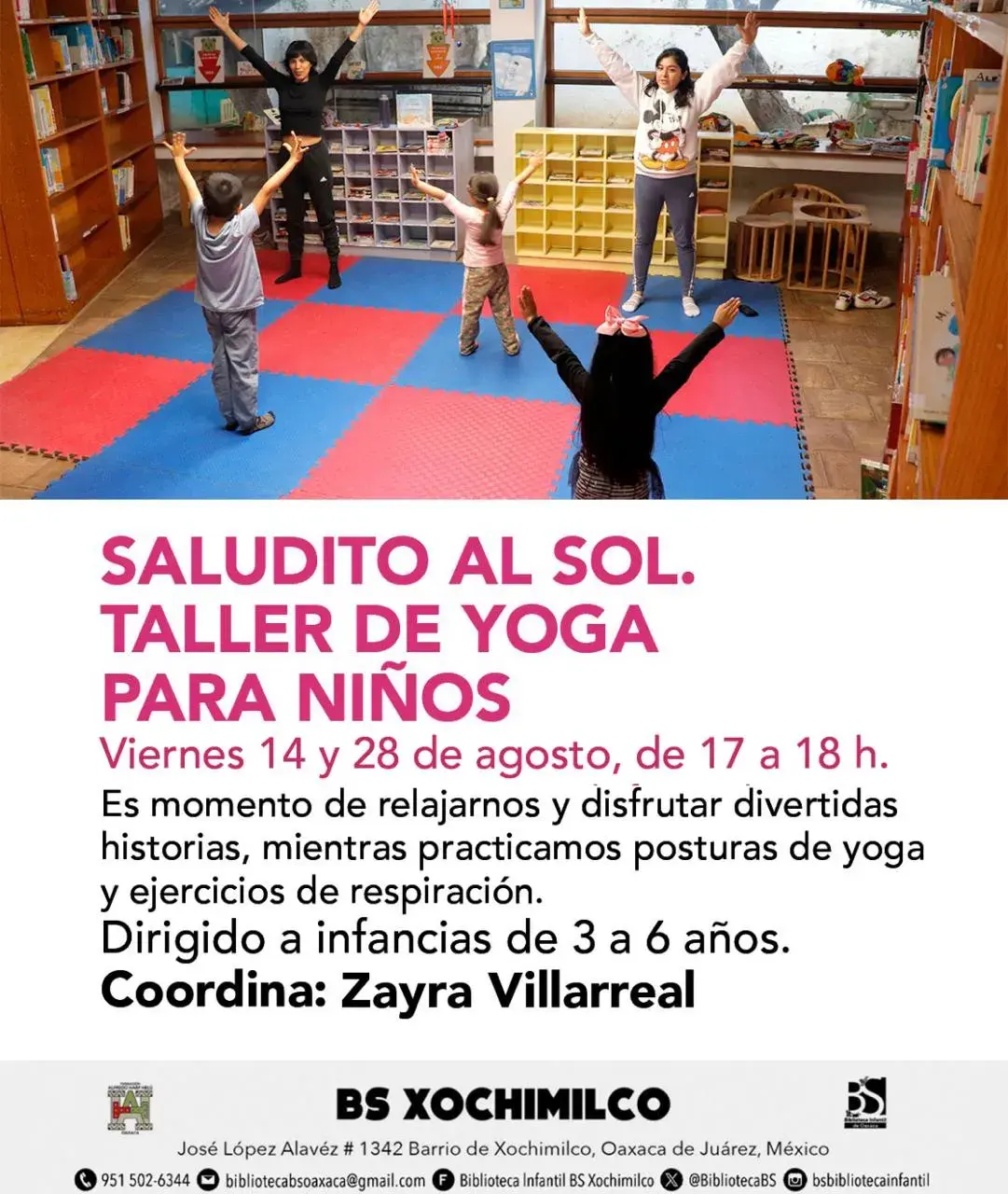 Saludito al Sol. Taller de Yoga para Niños