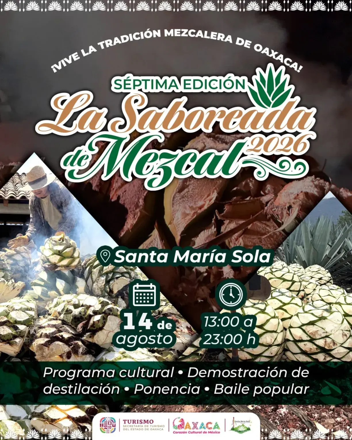 Flyer del evento: Séptima Edición La Saboreada de Mezcal 2026