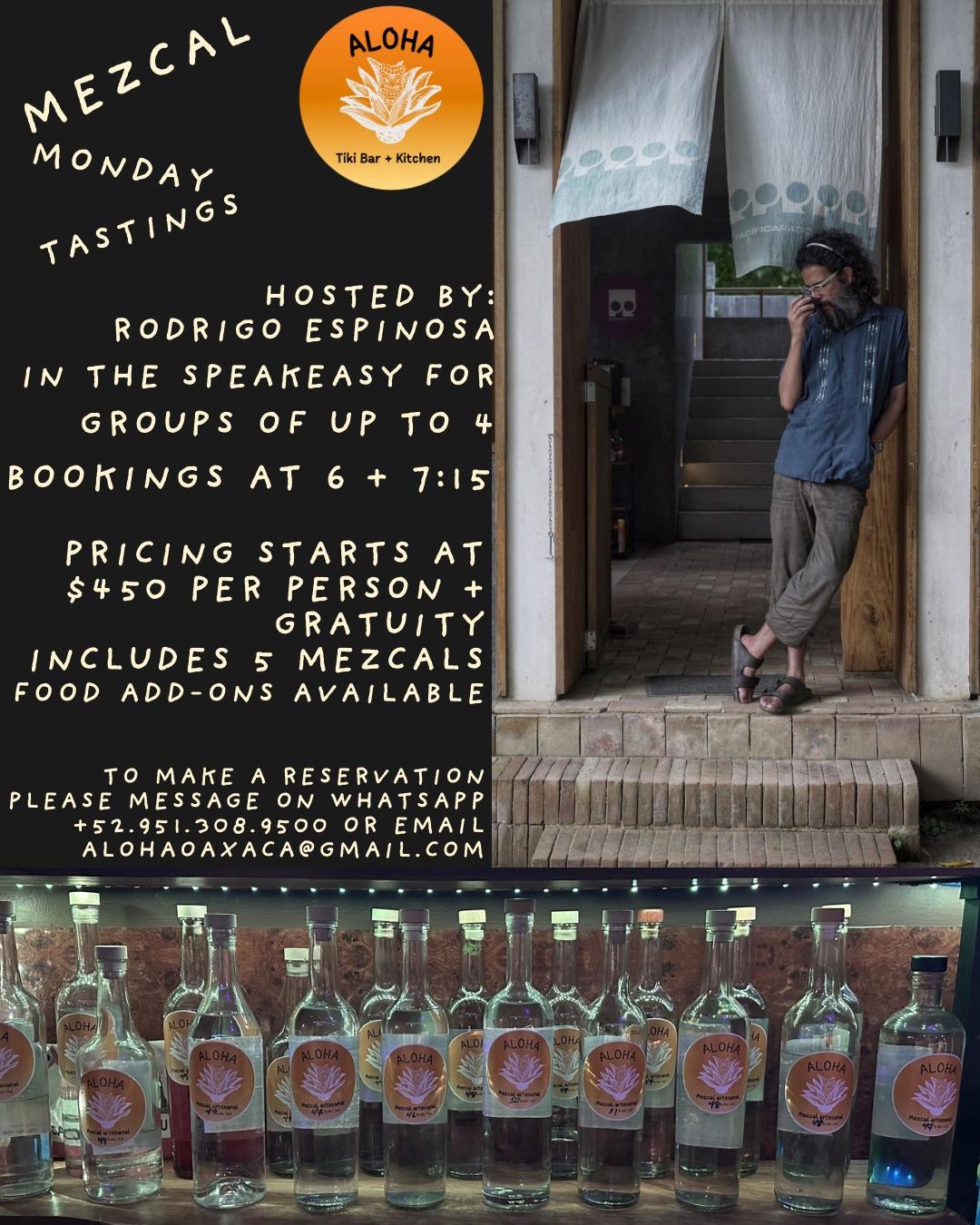 MEZCAL MONDAY TASTINGS