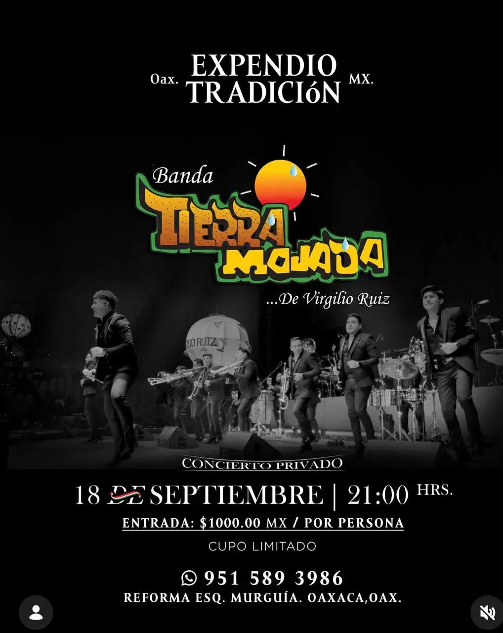 Banda Tierra Mojada ...De Virgilio Ruiz - Concierto Privado