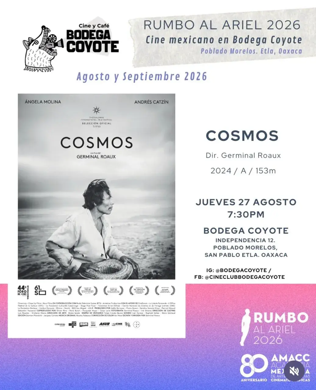 Flyer del evento: Cosmos