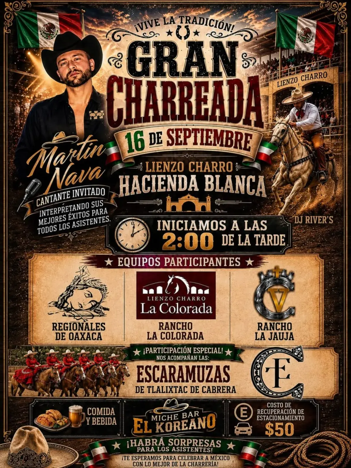Flyer del evento: Gran Charreada