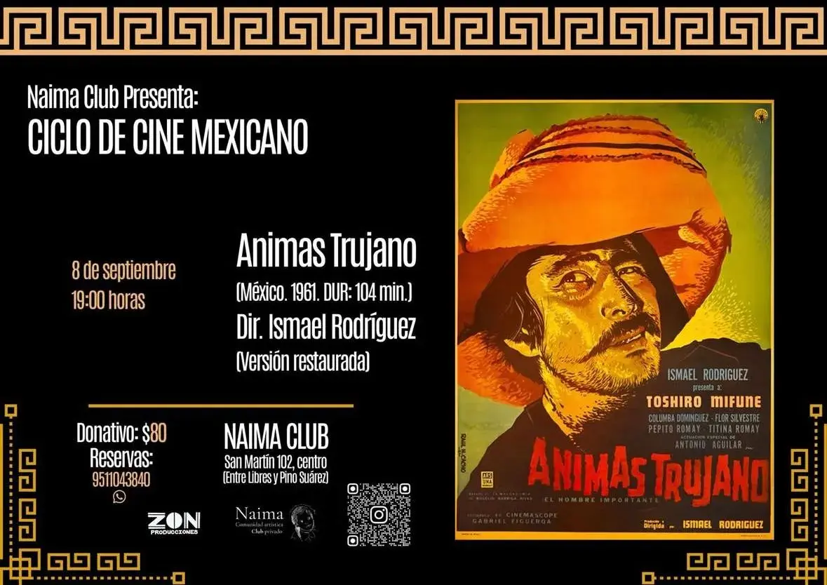 Flyer del evento: Ciclo de Cine Mexicano: Animas Trujano