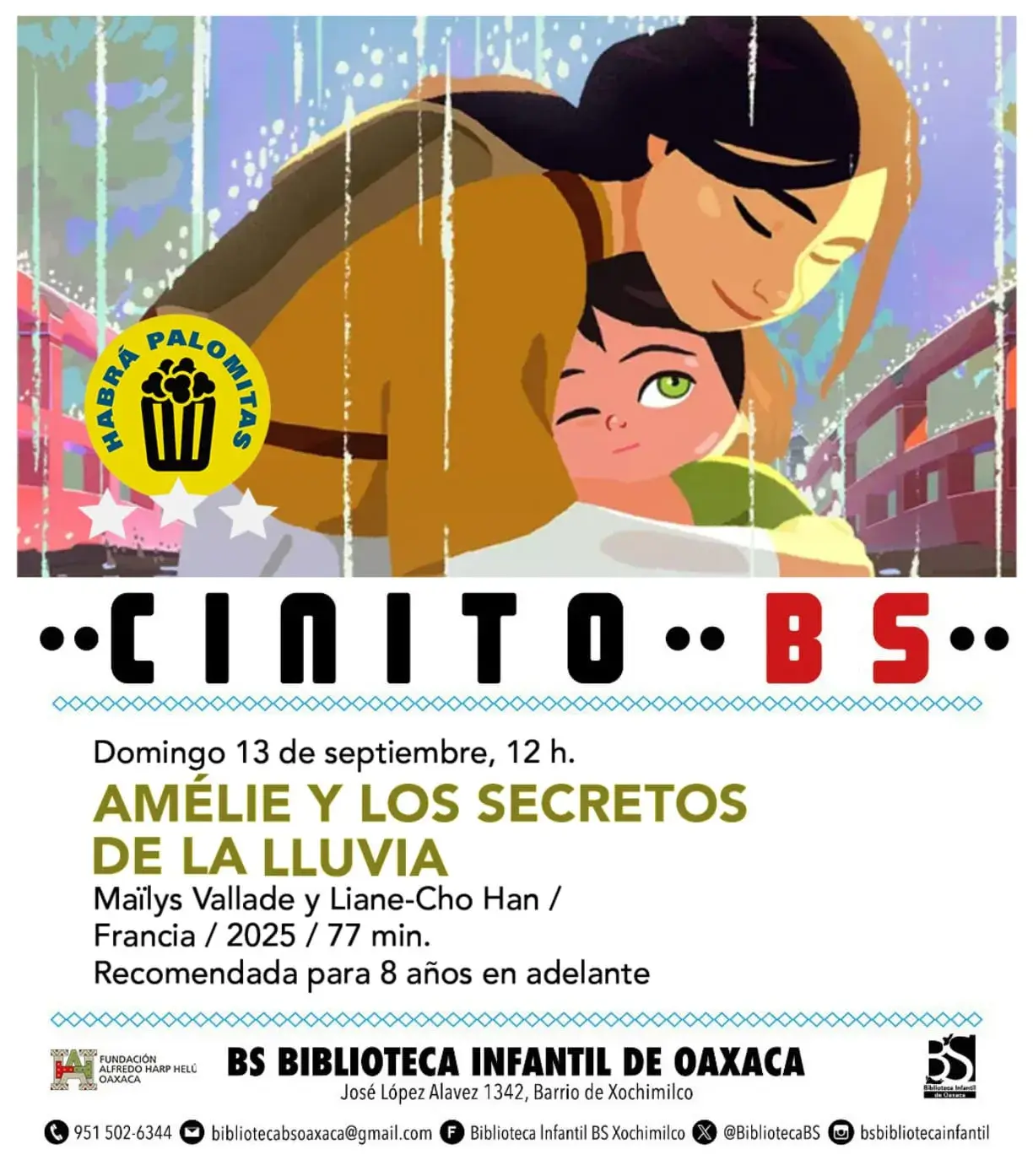Flyer del evento: Amélie y los secretos de la lluvia