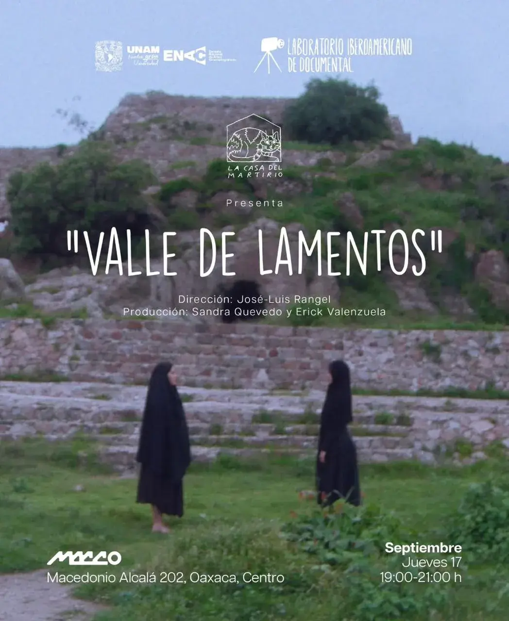 Flyer del evento: Valle de Lamentos