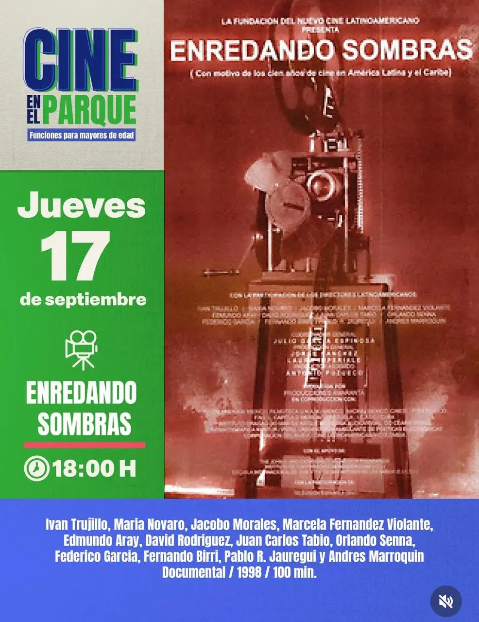Flyer del evento: Enredando Sombras