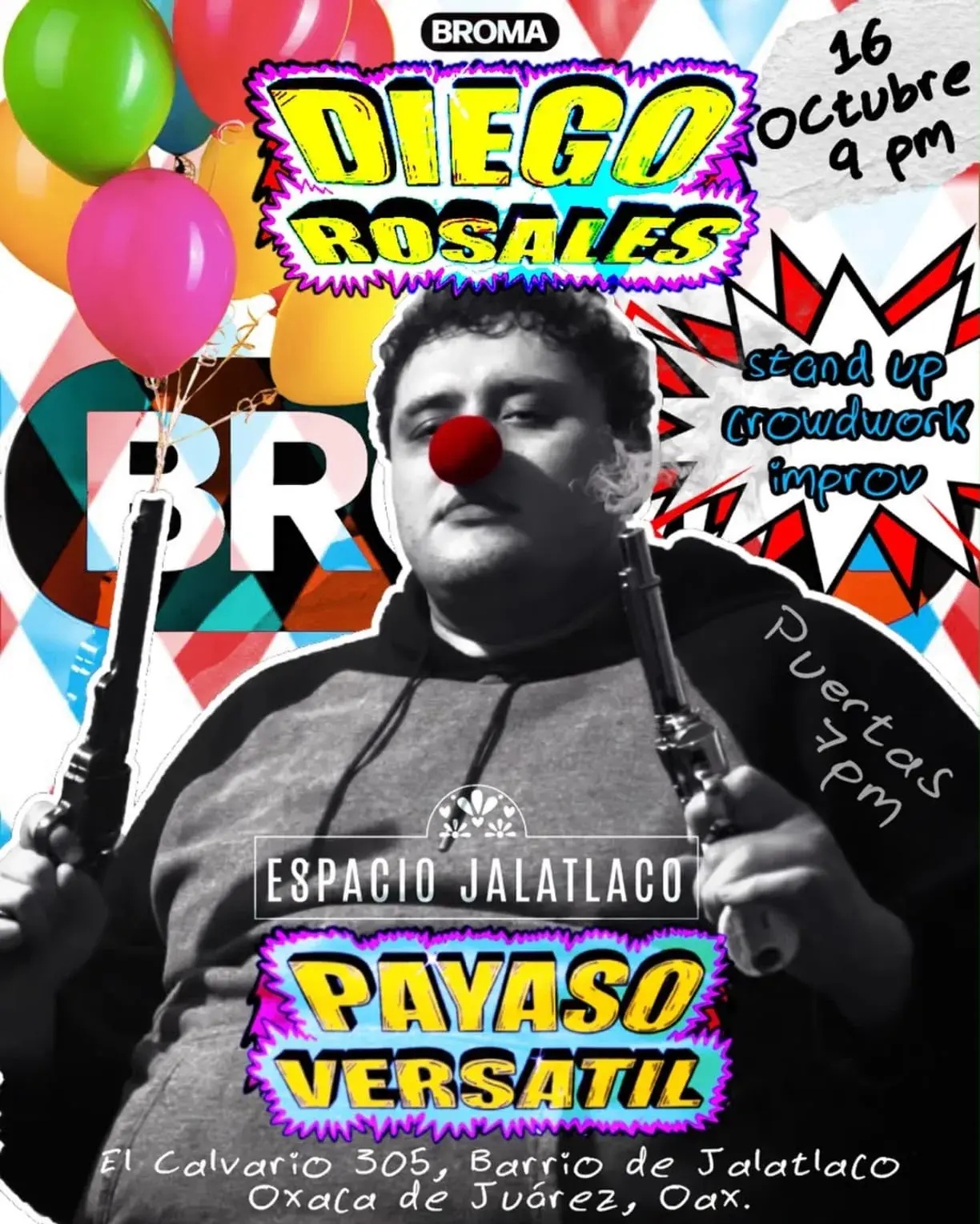 Diego Rosales: Payaso Versátil