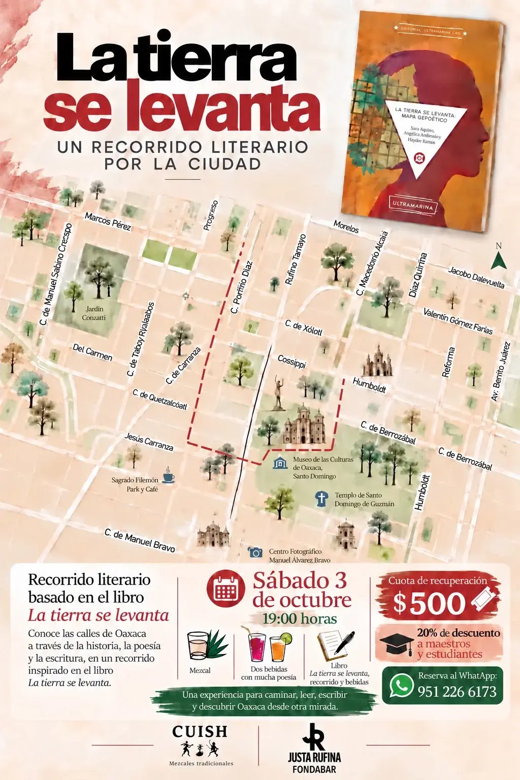 La tierra se levanta: Un recorrido literario por la ciudad