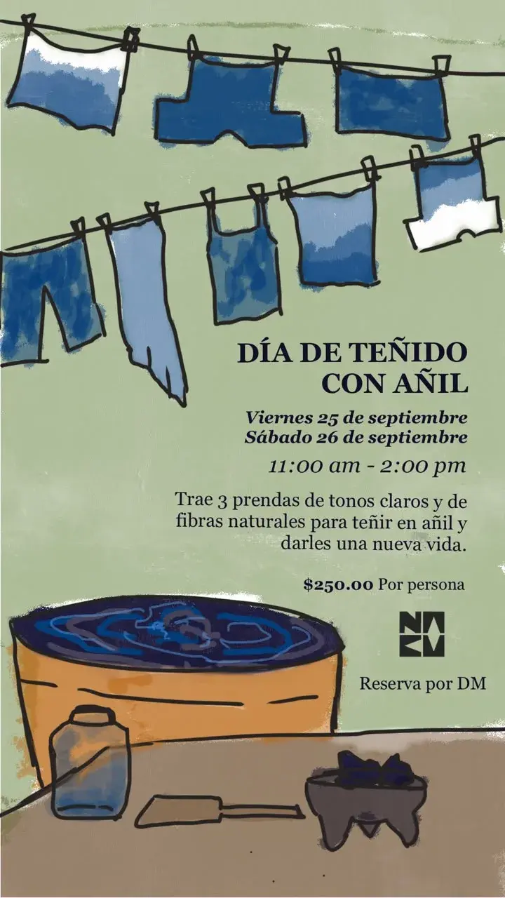 DÍA DE TEÑIDO CON AÑIL