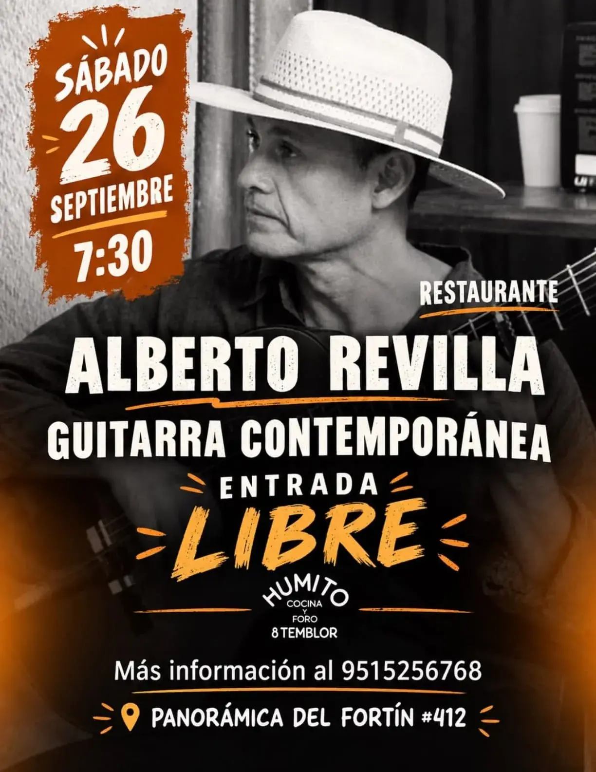 Flyer del evento: Alberto Revilla Guitarra Contemporánea