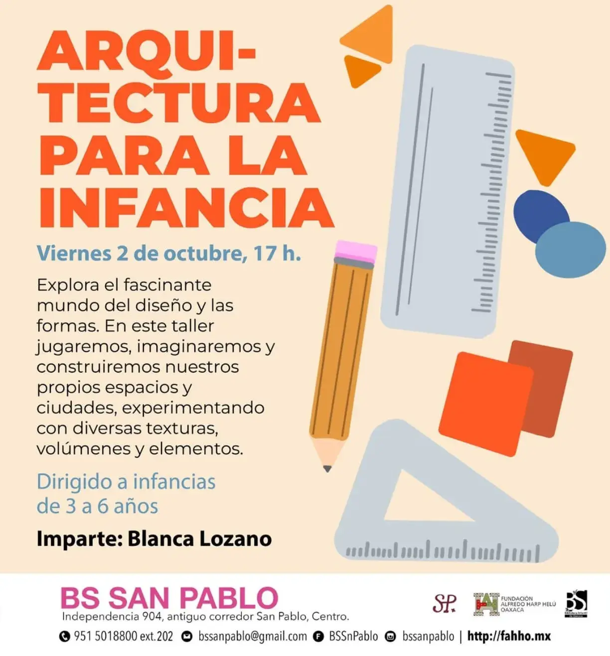 Flyer del evento: Arquitectura para la Infancia
