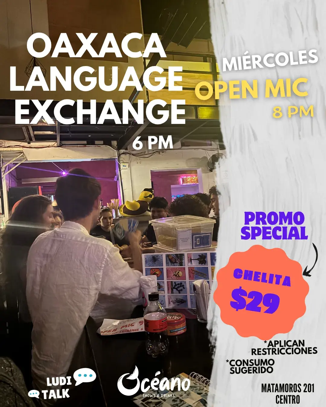 OAXACA LANGUAGE EXCHANGE OPEN MIC