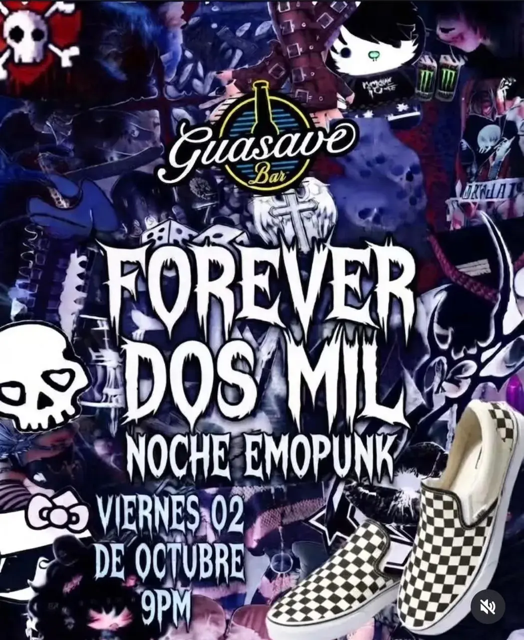 Flyer del evento: FOREVER DOS MIL - NOCHE EMOPUNK