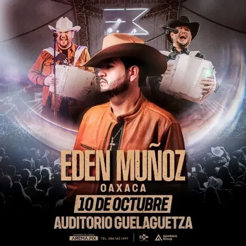 Flyer del evento: Edén Muñoz en Oaxaca
