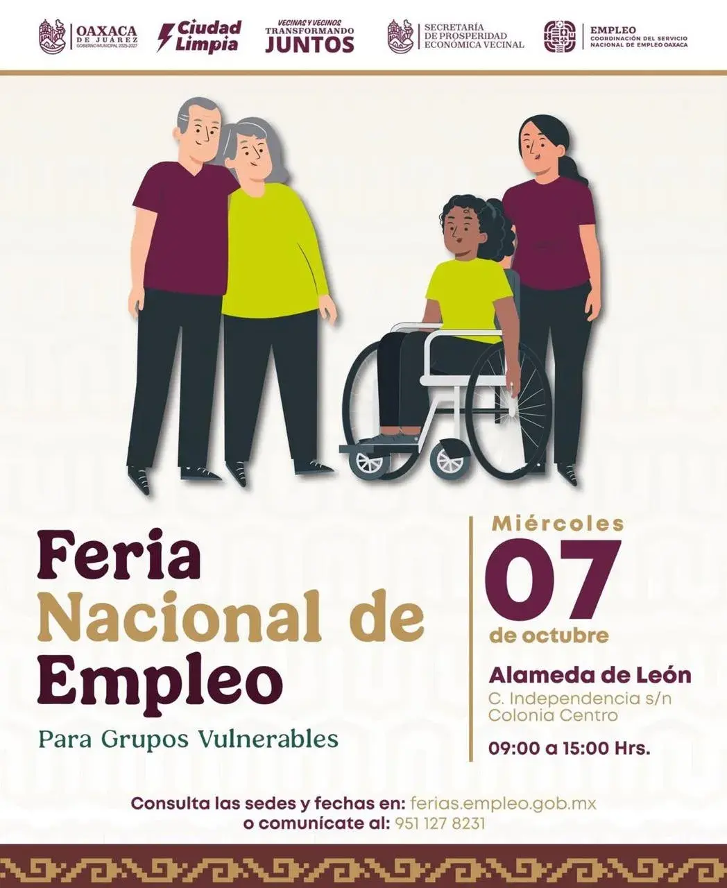 Flyer del evento: Feria Nacional de Empleo Para Grupos Vulnerables