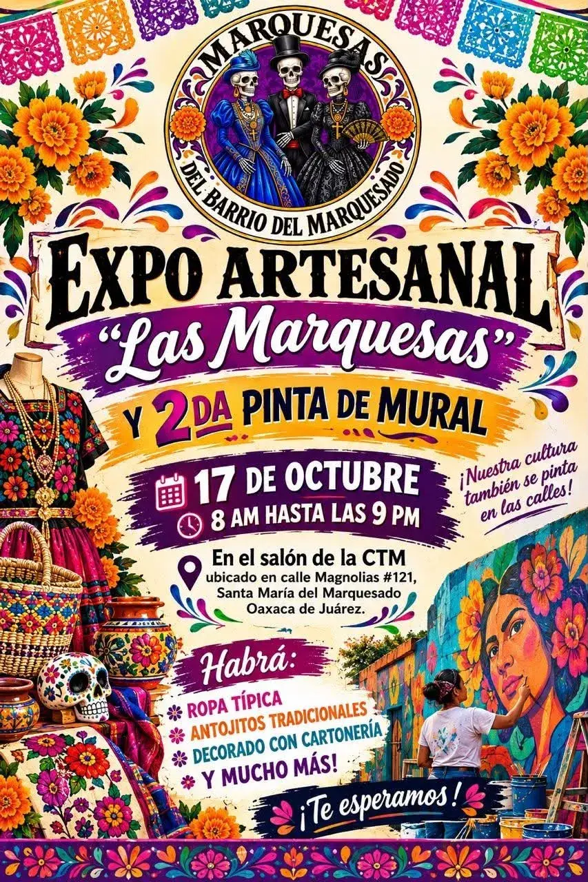 Flyer del evento: Artisan Expo "Las Marquesas" and 2nd Mural Painting