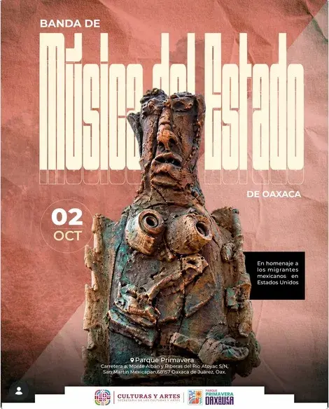 Flyer del evento: Banda de Música del Estado de Oaxaca