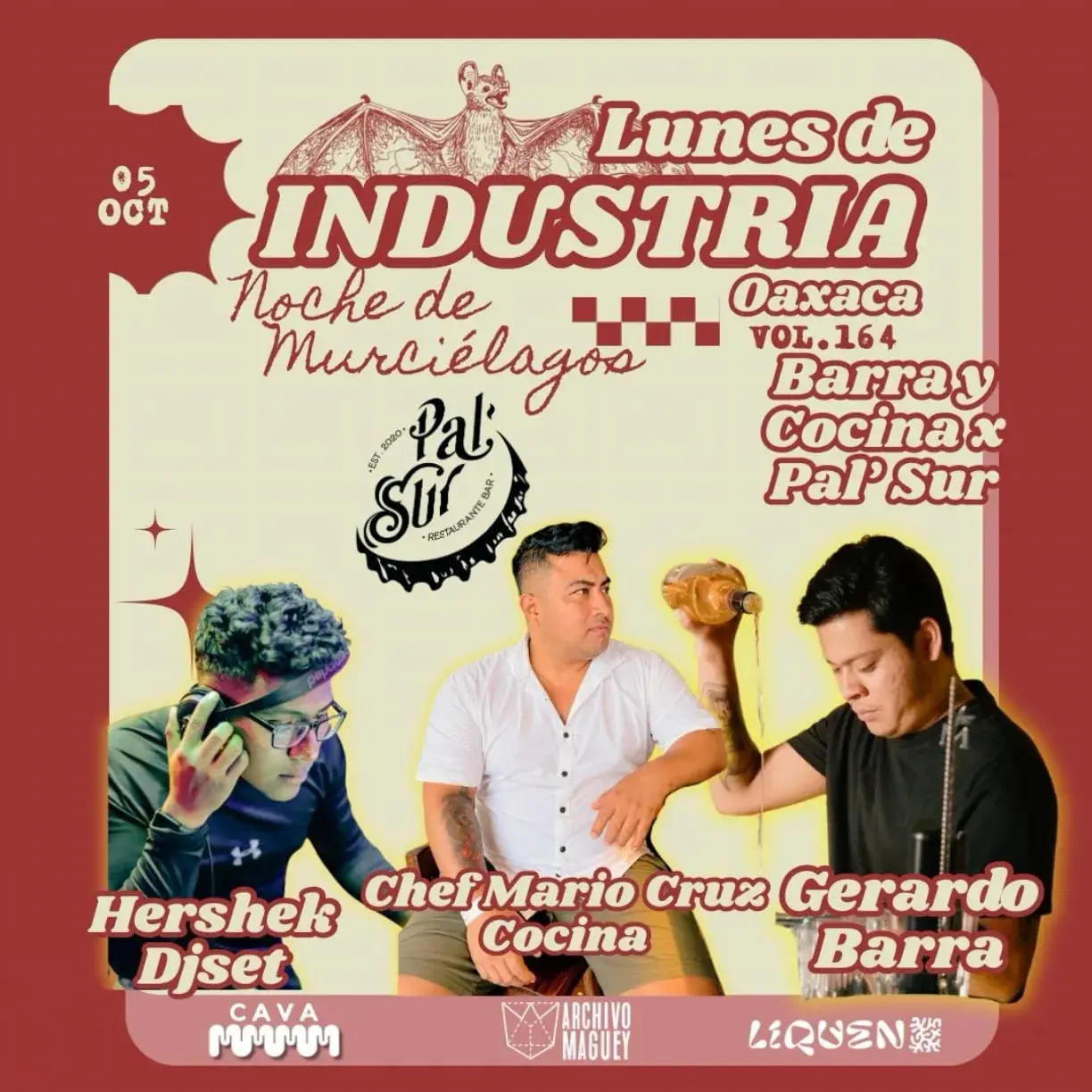Flyer del evento: Lunes de Industria: Noche de Murciélagos
