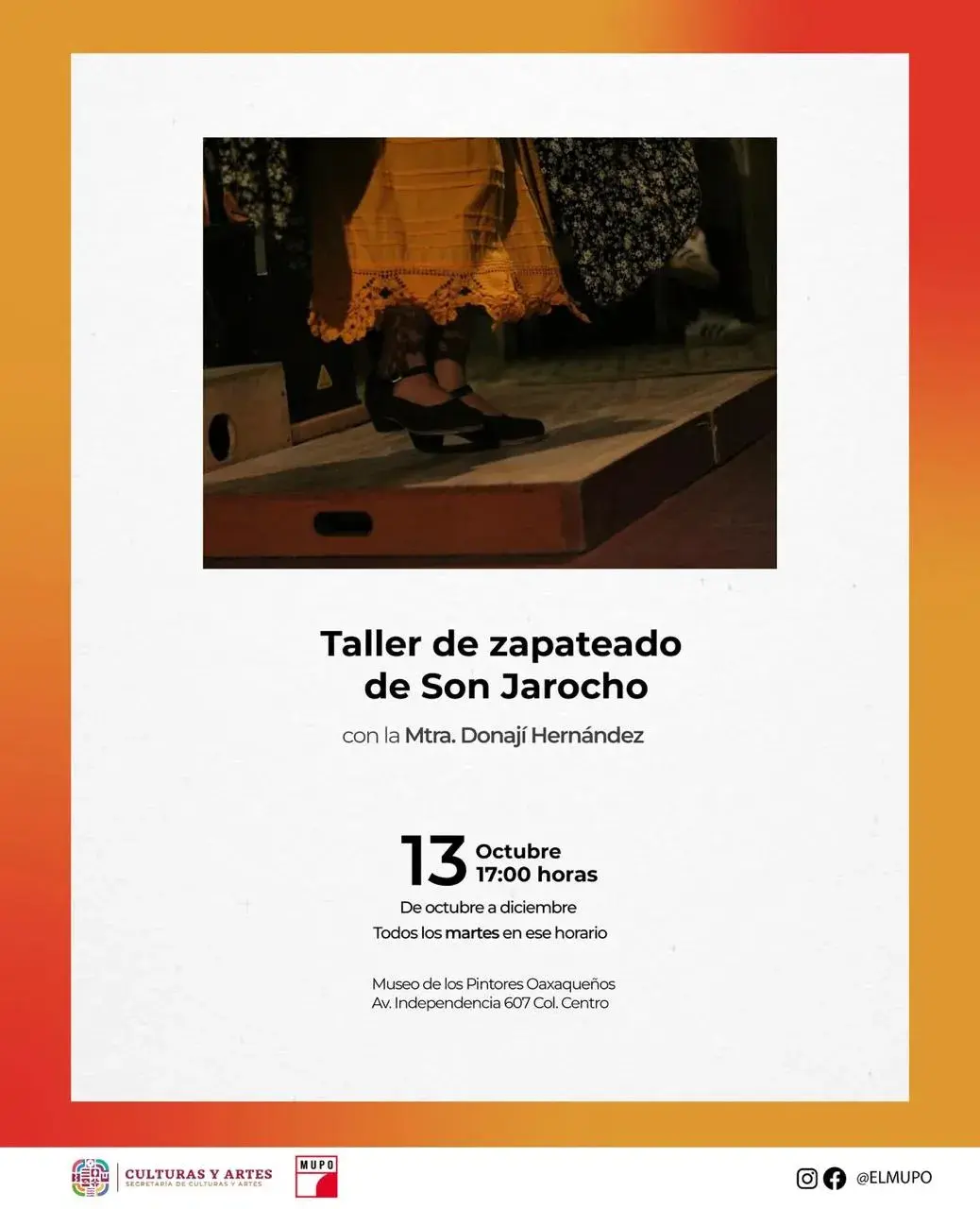 Taller de zapateado de Son Jarocho con la Mtra. Donají Hernández