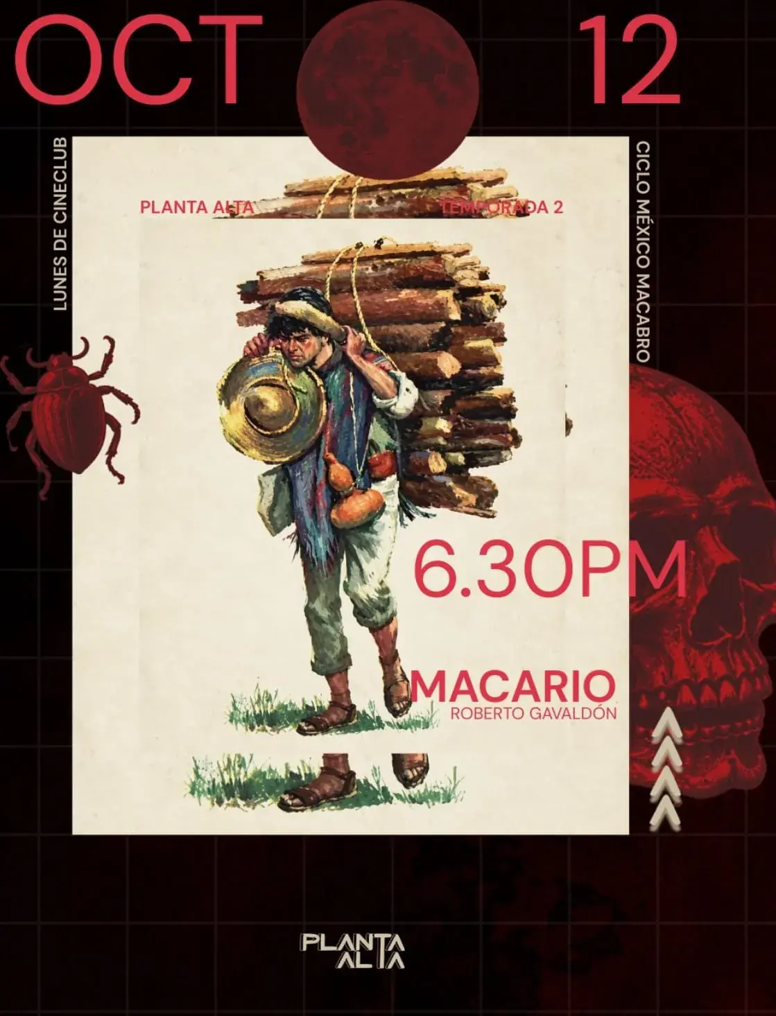 Flyer del evento: Macario: Ciclo México Macabro