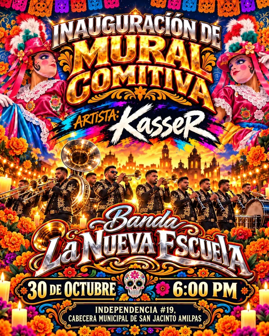Flyer del evento: Inauguración de Mural Comitiva