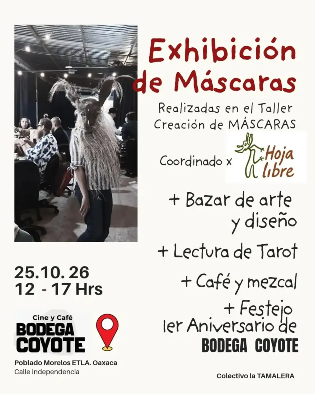 Mask Exhibition and Bodega Coyote's 1st Anniversary