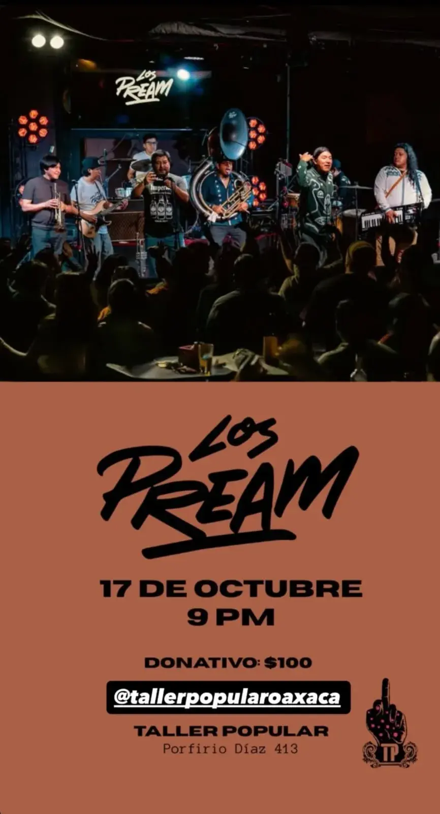 Flyer del evento: Los Pream