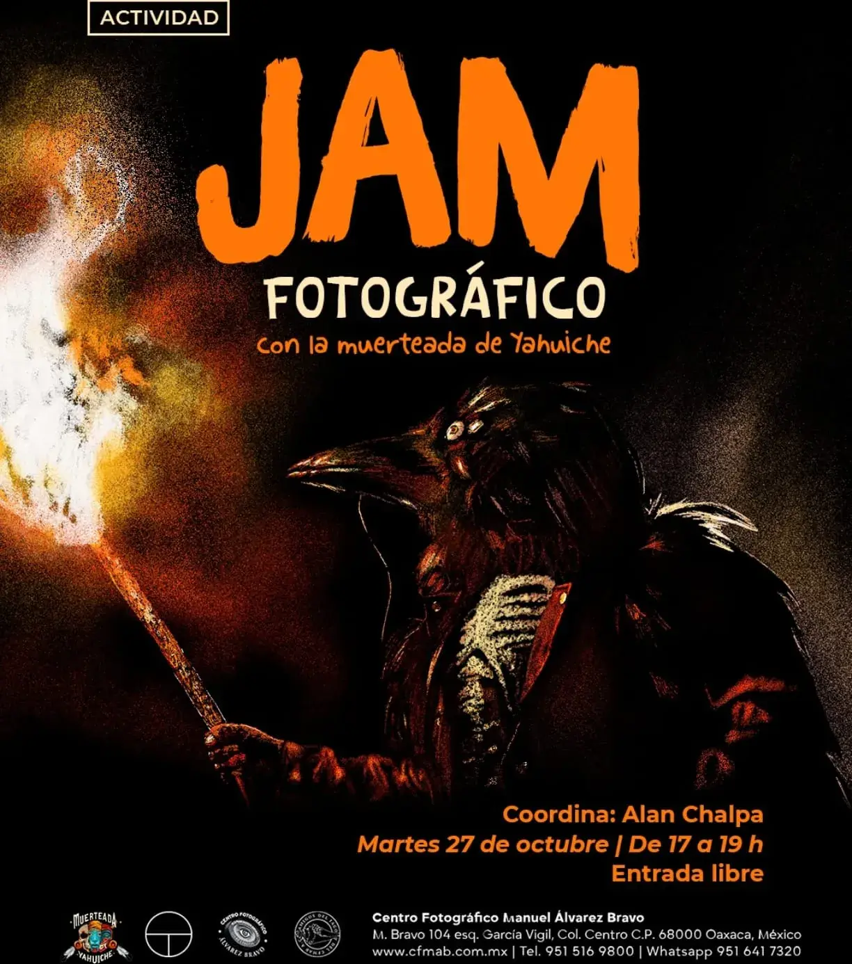 Flyer del evento: Jam Fotográfico con la Muerteada de Yahuiche