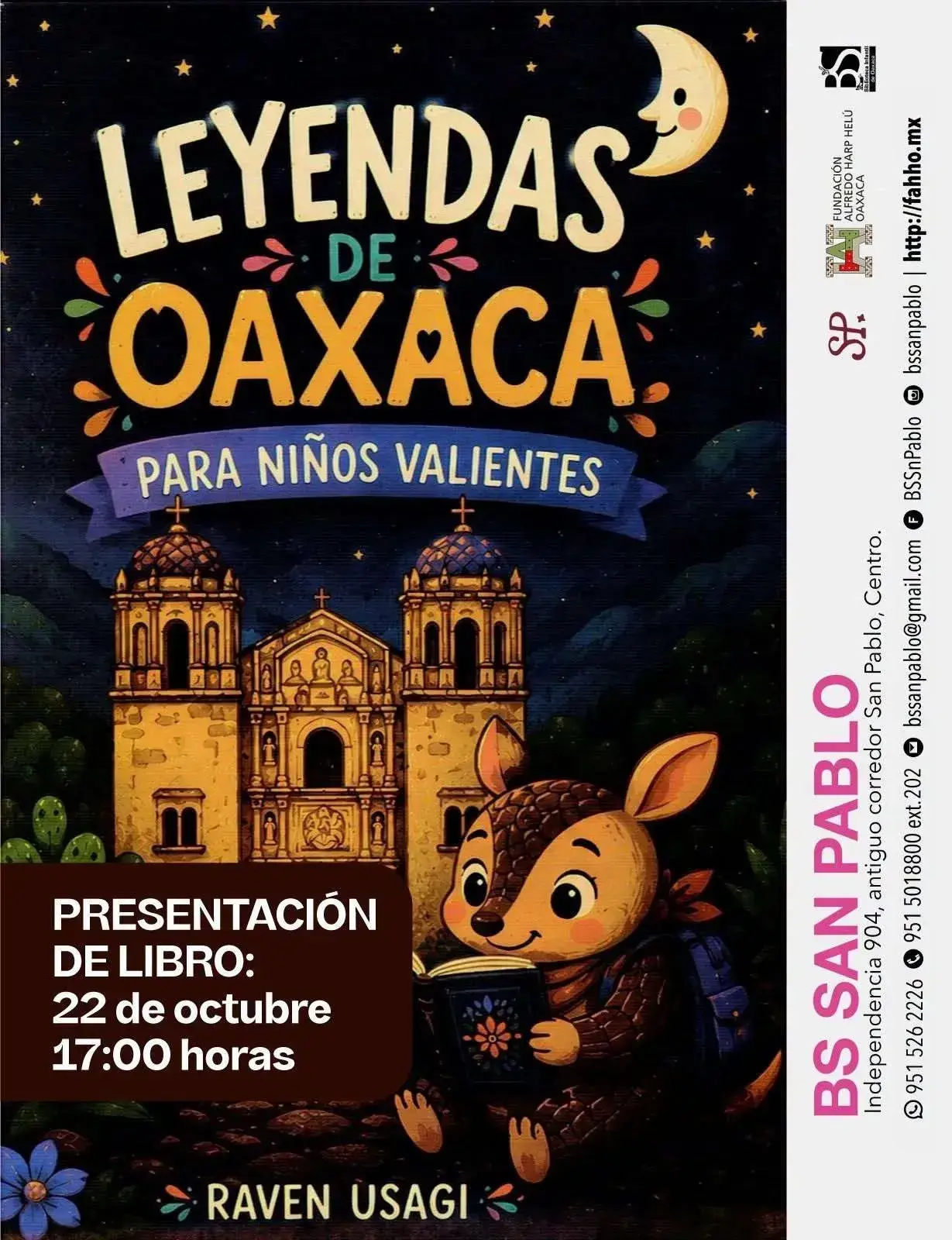 Flyer del evento: Legends of Oaxaca for Brave Children