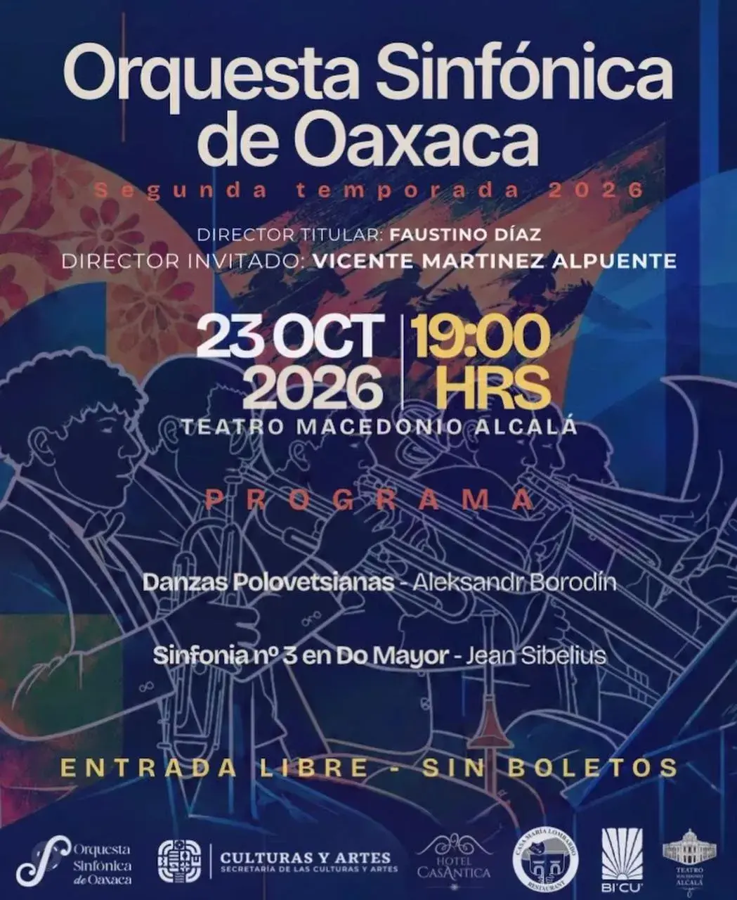 Orquesta Sinfónica de Oaxaca: Segunda Temporada 2026